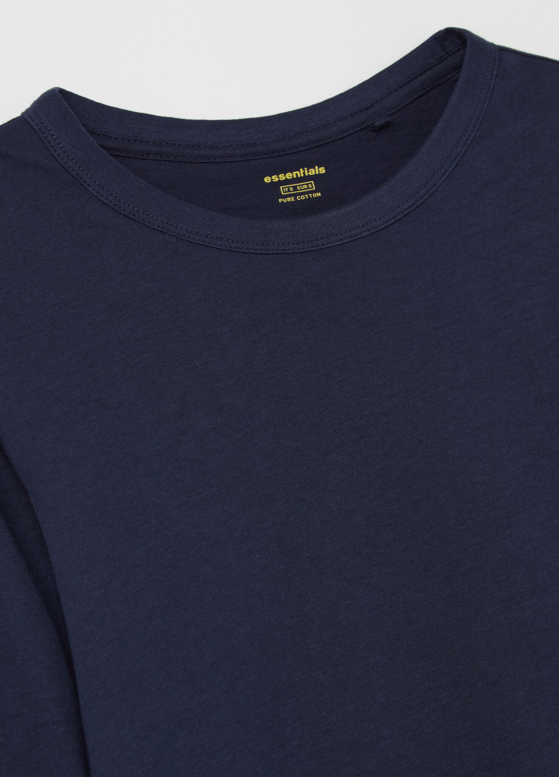 Essential long-sleeved T-shirt in cotton