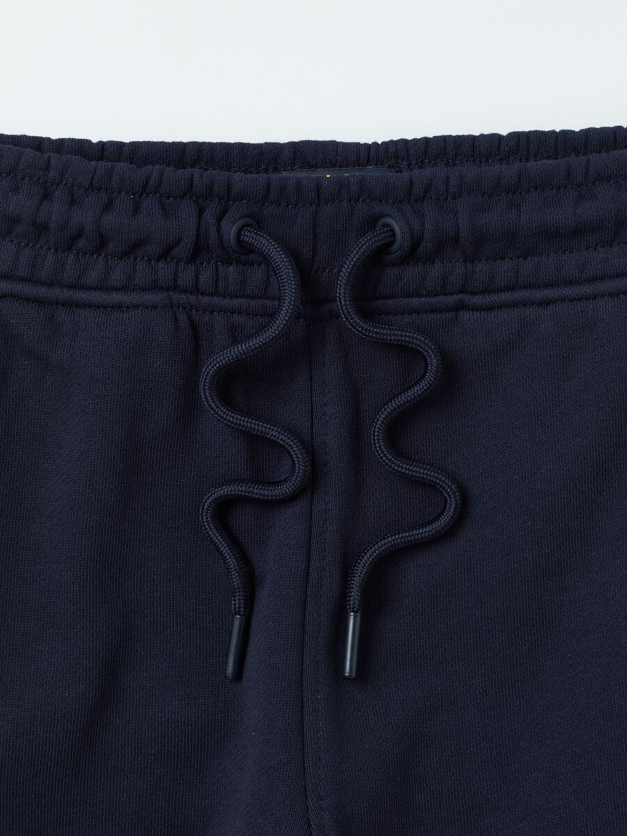 Essential joggers in 100% organic cotton with drawstring_2