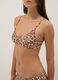 Multicolour leopard-print stretch bikini top_3