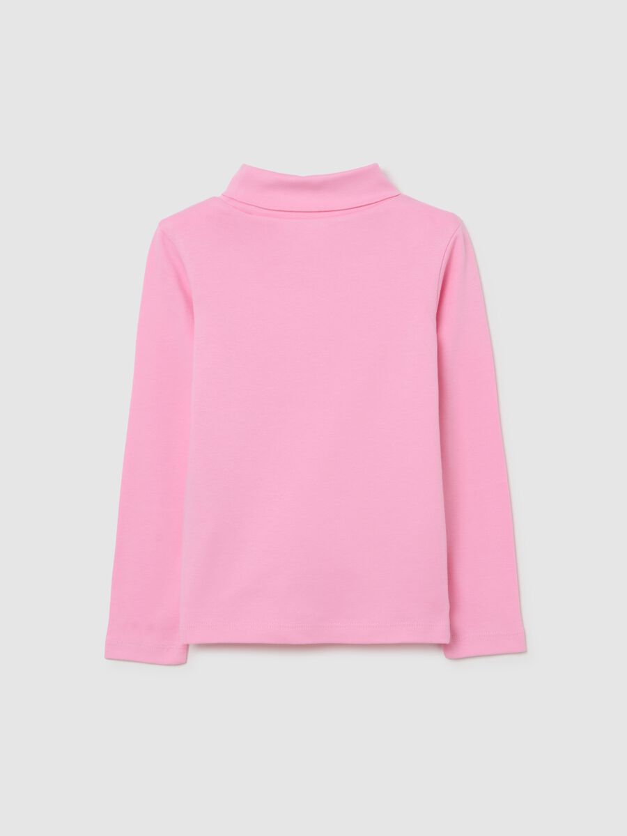 Girls' pink pure cotton regular fit jumper_1