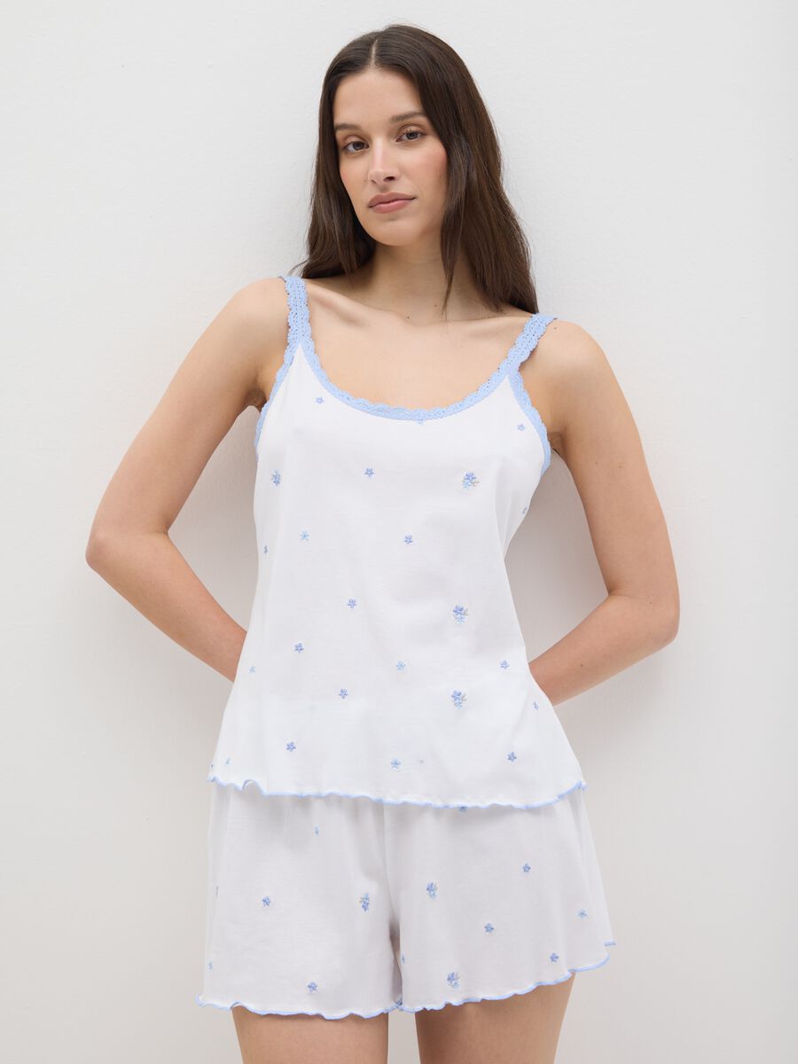 Women's pyjamas in pure cotton multicolour regular fit_1