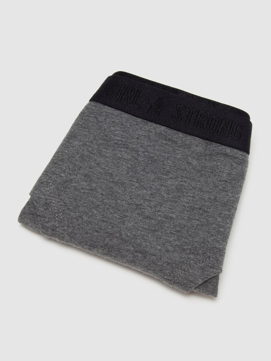 Girls' grey cotton briefs regular fit_3