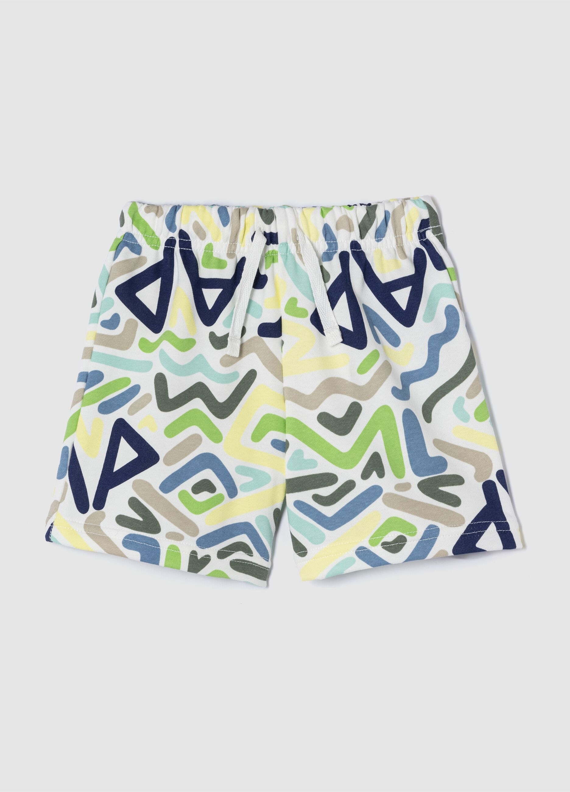 Multicolour Patterned Shorts