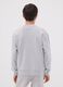 Grey pure cotton crew-neck sweatshirt for boys, relaxed fit_2