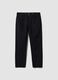 Black pure cotton five-pocket trousers_4