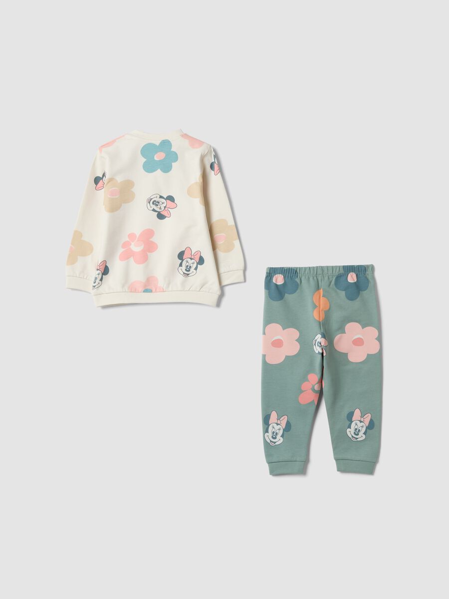 Green organic cotton Minnie print pyjamas_1