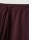 Purple wide-leg trousers in stretch modal with drawstring_5