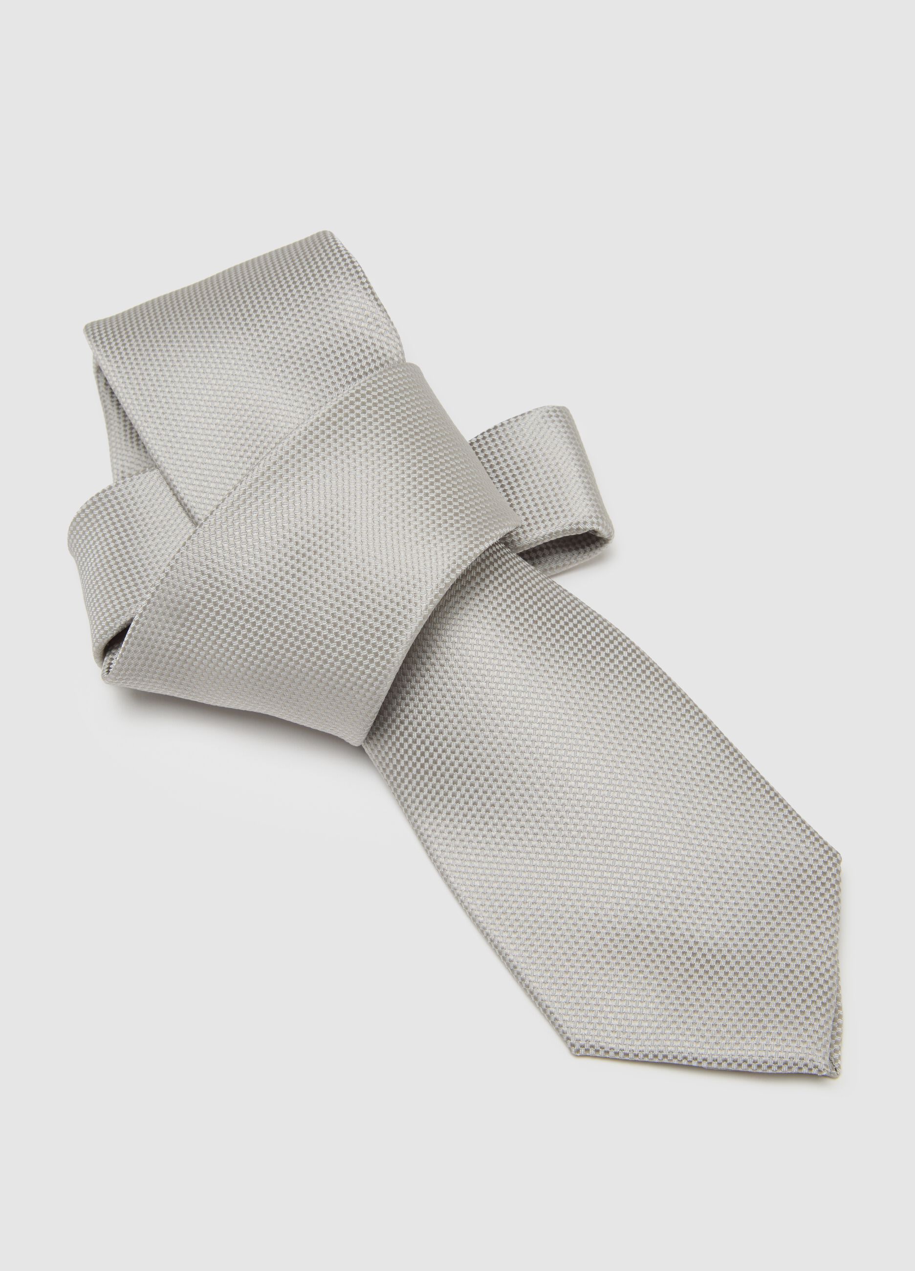 Men's Grey Tie Regular Fit