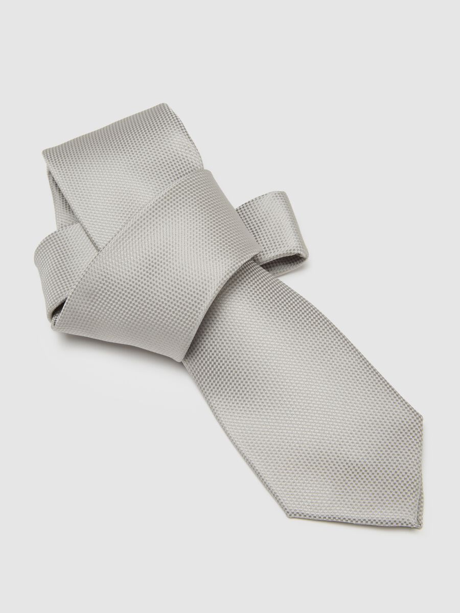 Men's Grey Tie Regular Fit_2