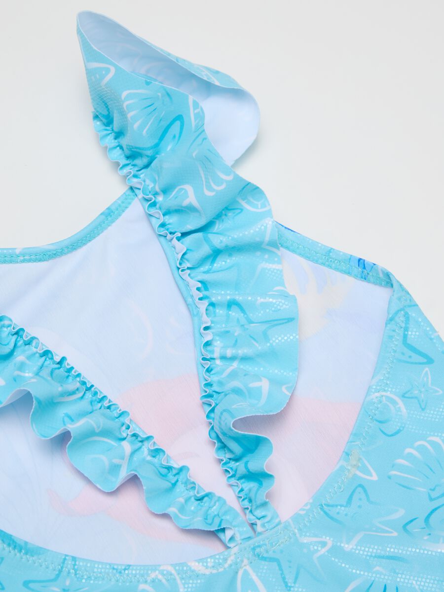 Girls’ swimsuit in multicoloured stretch fabric_3