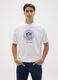White Pure Cotton T-shirt with NFL logo_1
