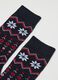 Multicolor Cotton Blend Christmas Stockings_1