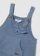 Baby Blue Dungarees in Pure Cotton Regular Fit_2