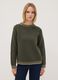 Green wool-blend jumper with contrast trims, regular fit_2