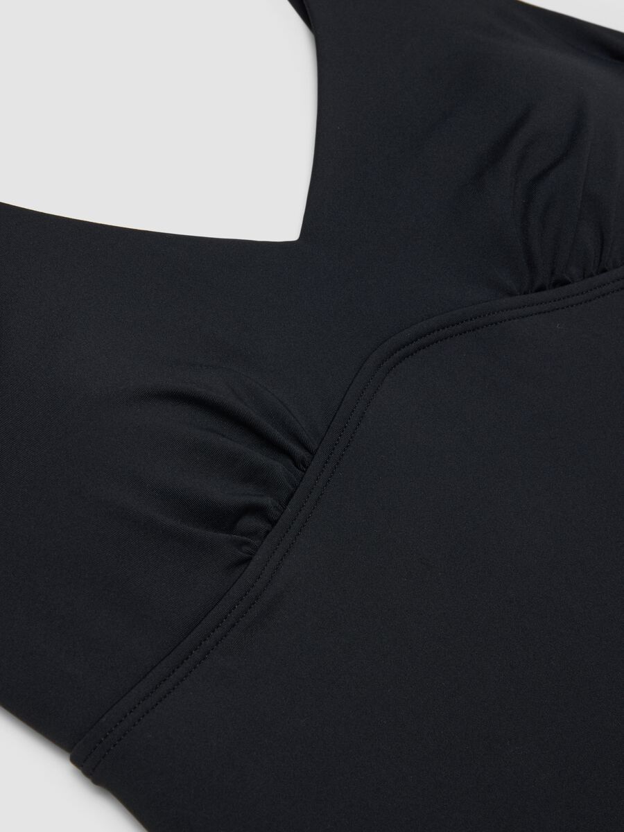 Blue stretch fabric swimsuit_5