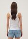 White stretch cotton tank top_3