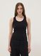 Black pure cotton tank top_2