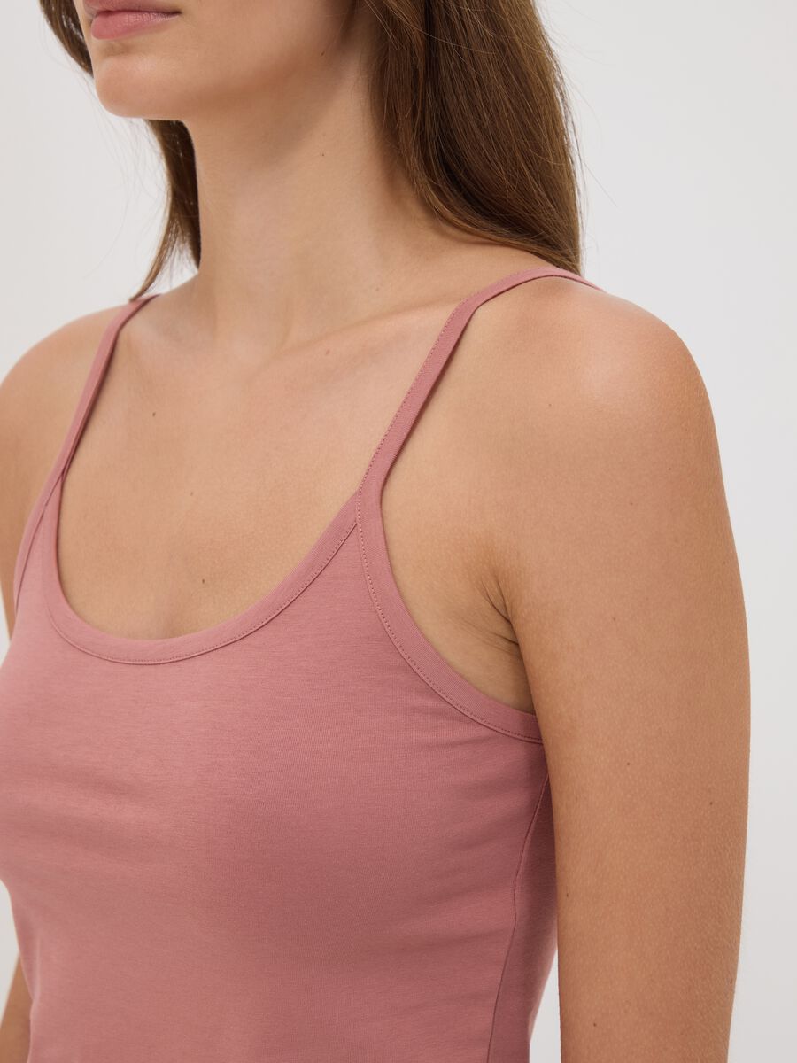 Bipack canotte rosa e bianco in cotone organico elasticizzato_2