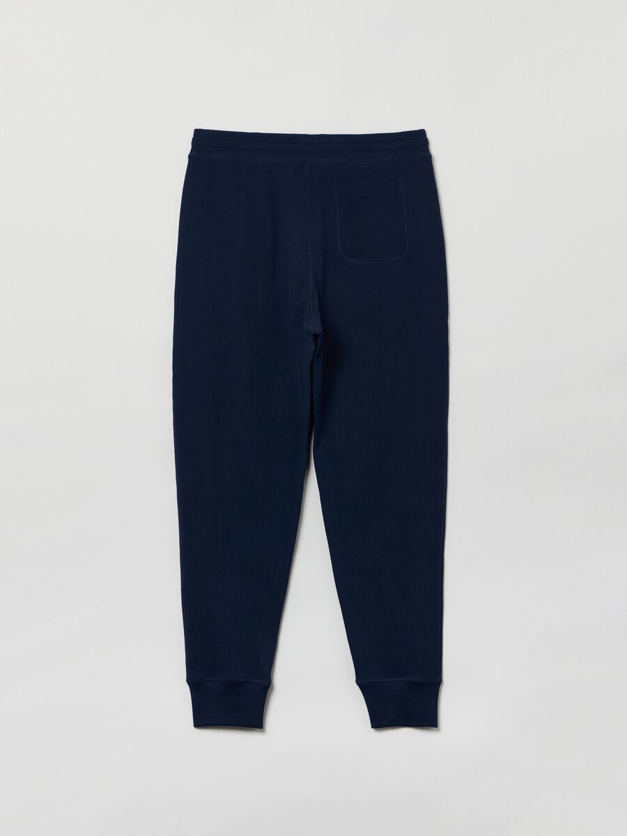 Joggers in French Terry con ricamo logo_2
