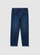 Girls' blue denim skinny fit jeggings_0