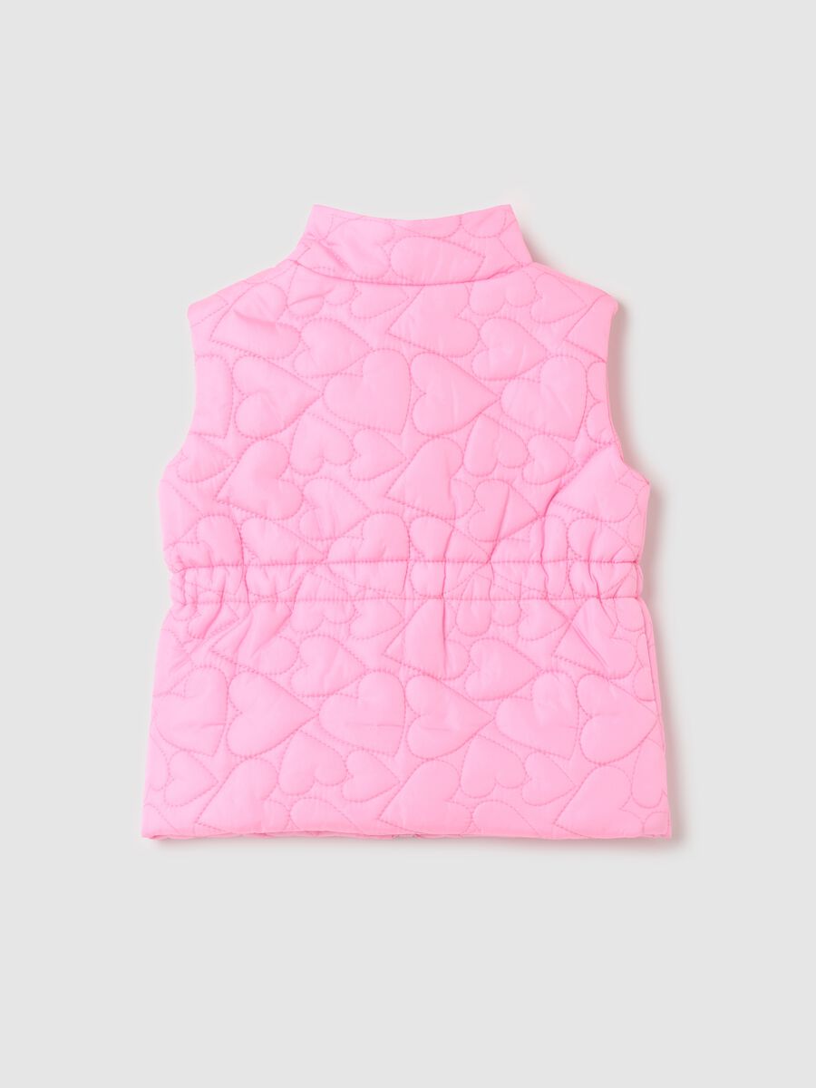 Full-zip gilet with heart quilting_1