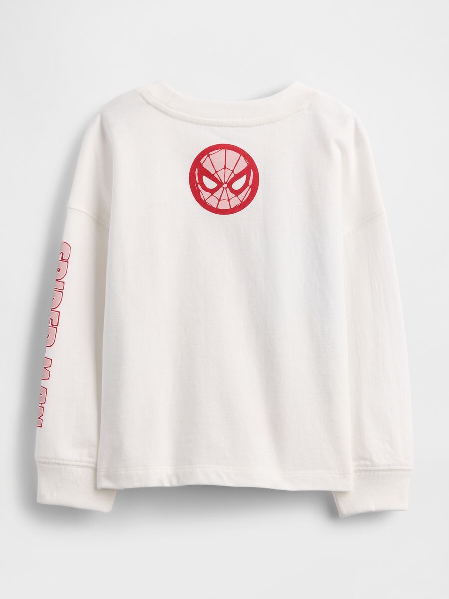 White long sleeve shirt with Spider-Man graphic_1