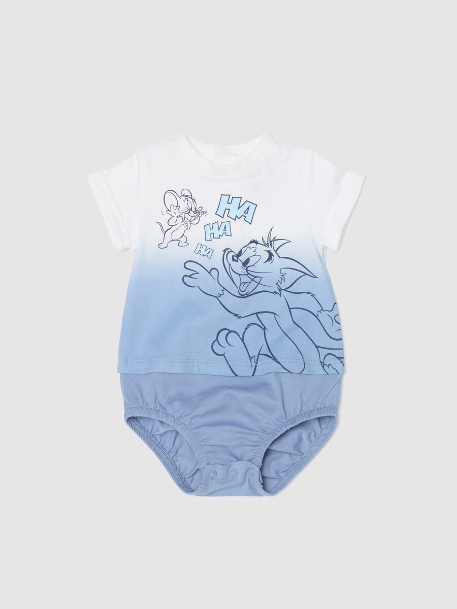 Cotton romper suit with Tom & Jerry print_0