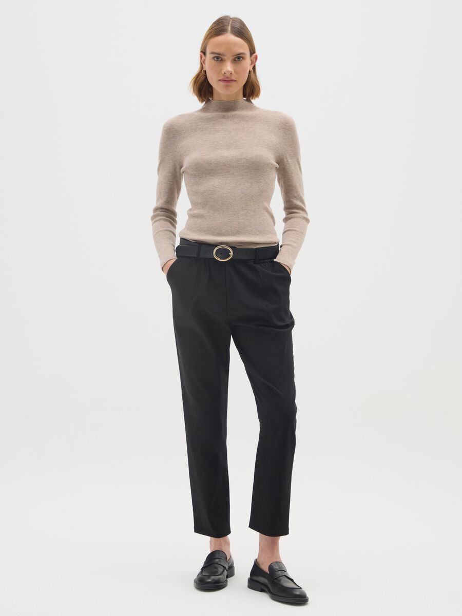 Maglione beige regular fit_1