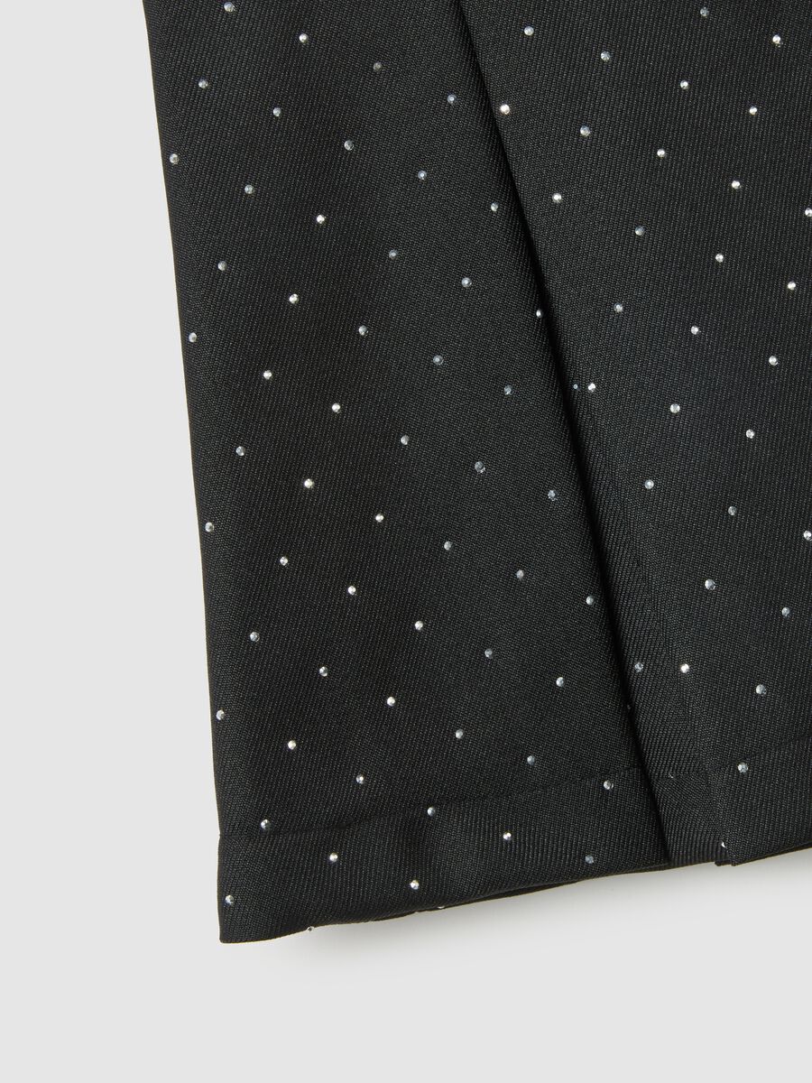 Minigonna nera plissettata da bambina regular fit_3