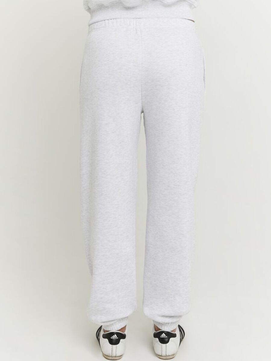 Pantaloni jogger in misto cotone grigio regular fit_2