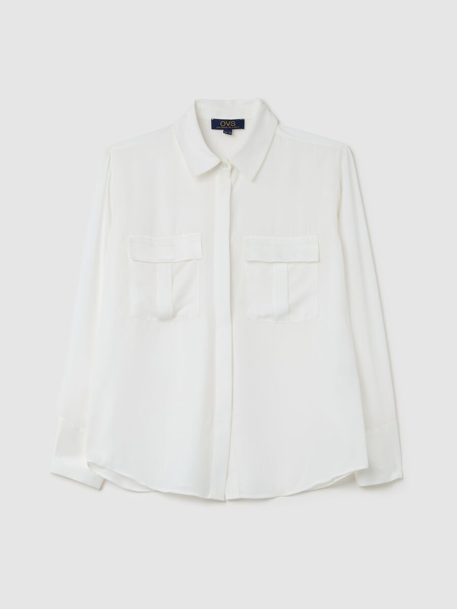 Shirt with satin details_4
