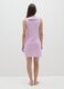 Women's Nightdress in Pure Cotton Purple_3