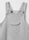 Grey fleece baby dungarees_2