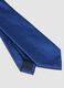 Blue tie with 7.5 cm blade in shiny fabric_1