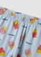 Light blue pure organic cotton pyjamas with all-over print for boys_3