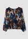 Multicolour floral print blouse, regular fit_0
