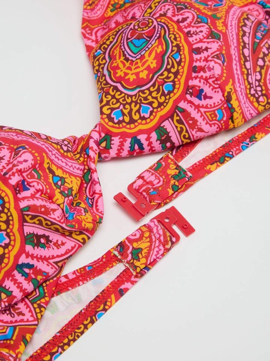 Women’s bikini top in multicoloured stretch fabric_5