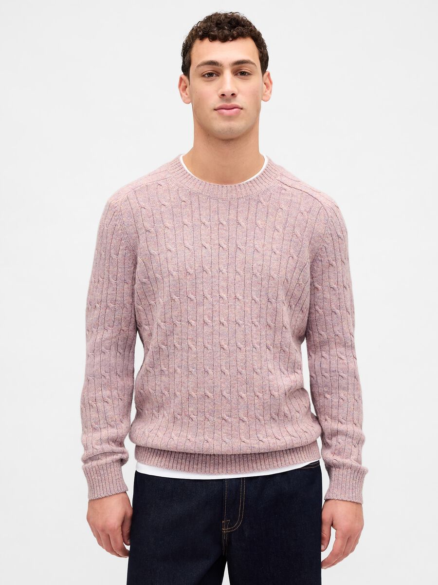 Pink wool blend jumper_0