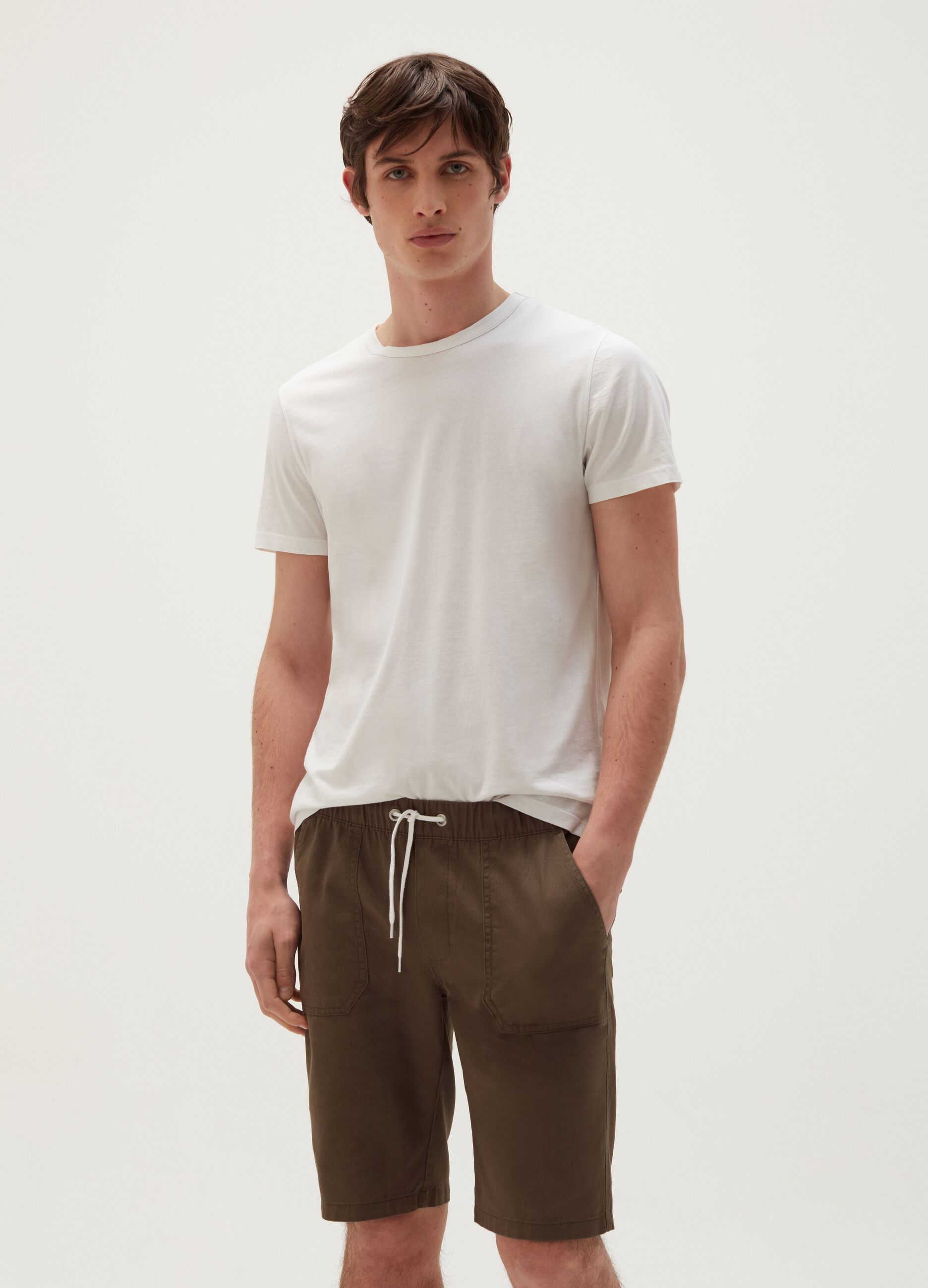 Bermuda jogger in cotone_0