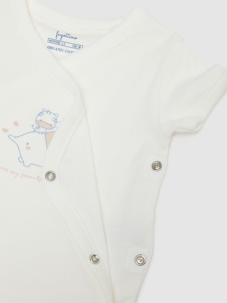 Bipack body in puro cotone multicolor per neonate_2