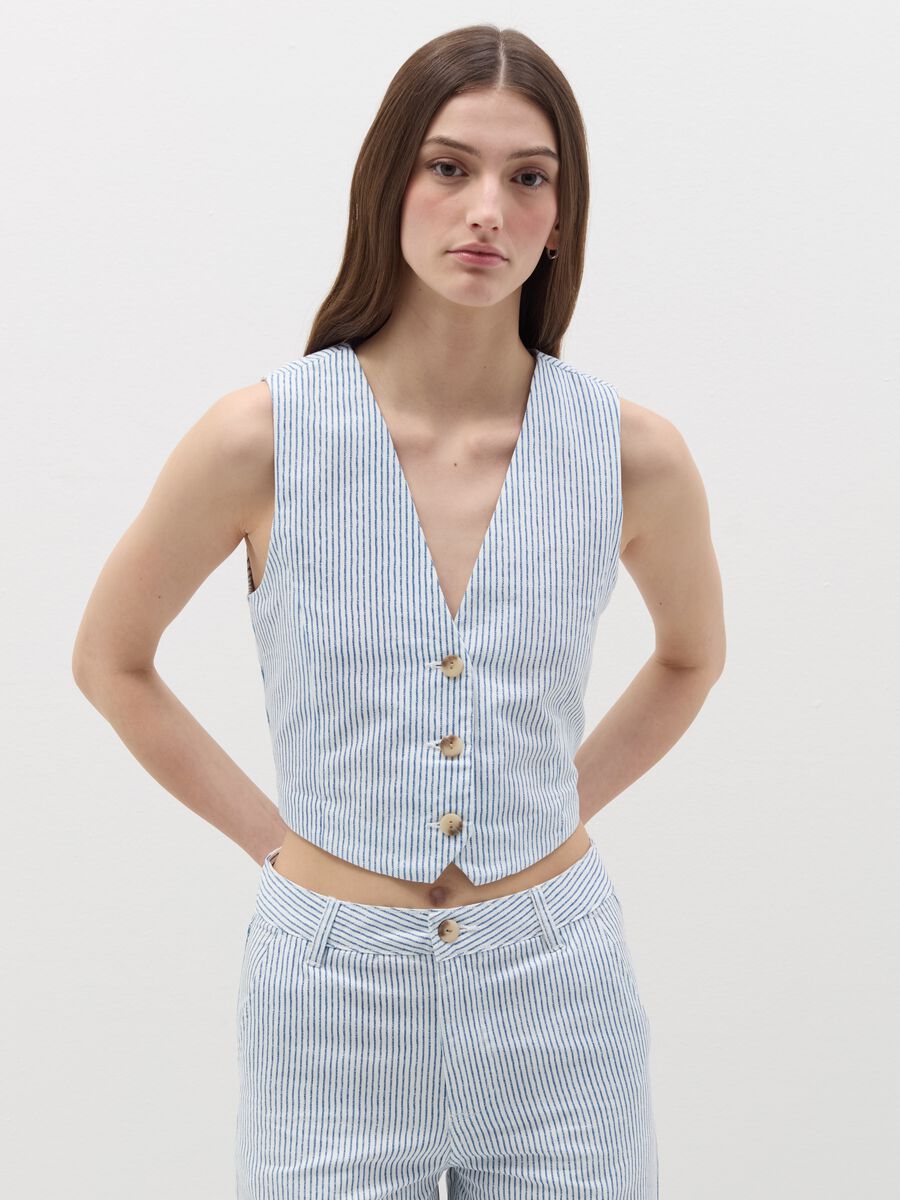 Striped gilet_0