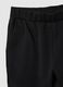Black Stretch Cotton Sports Trousers_5