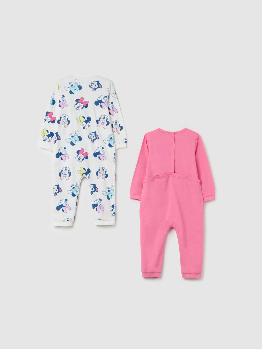 Two-pack onesies in cotton with Minnie Mouse print_1