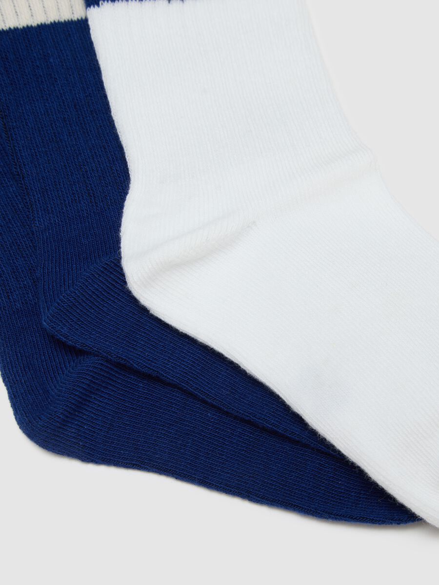 Set of multicoloured stretchy cotton boy's socks tripack_2