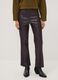 Leggings marroni flare con vita regular ed elastico_1