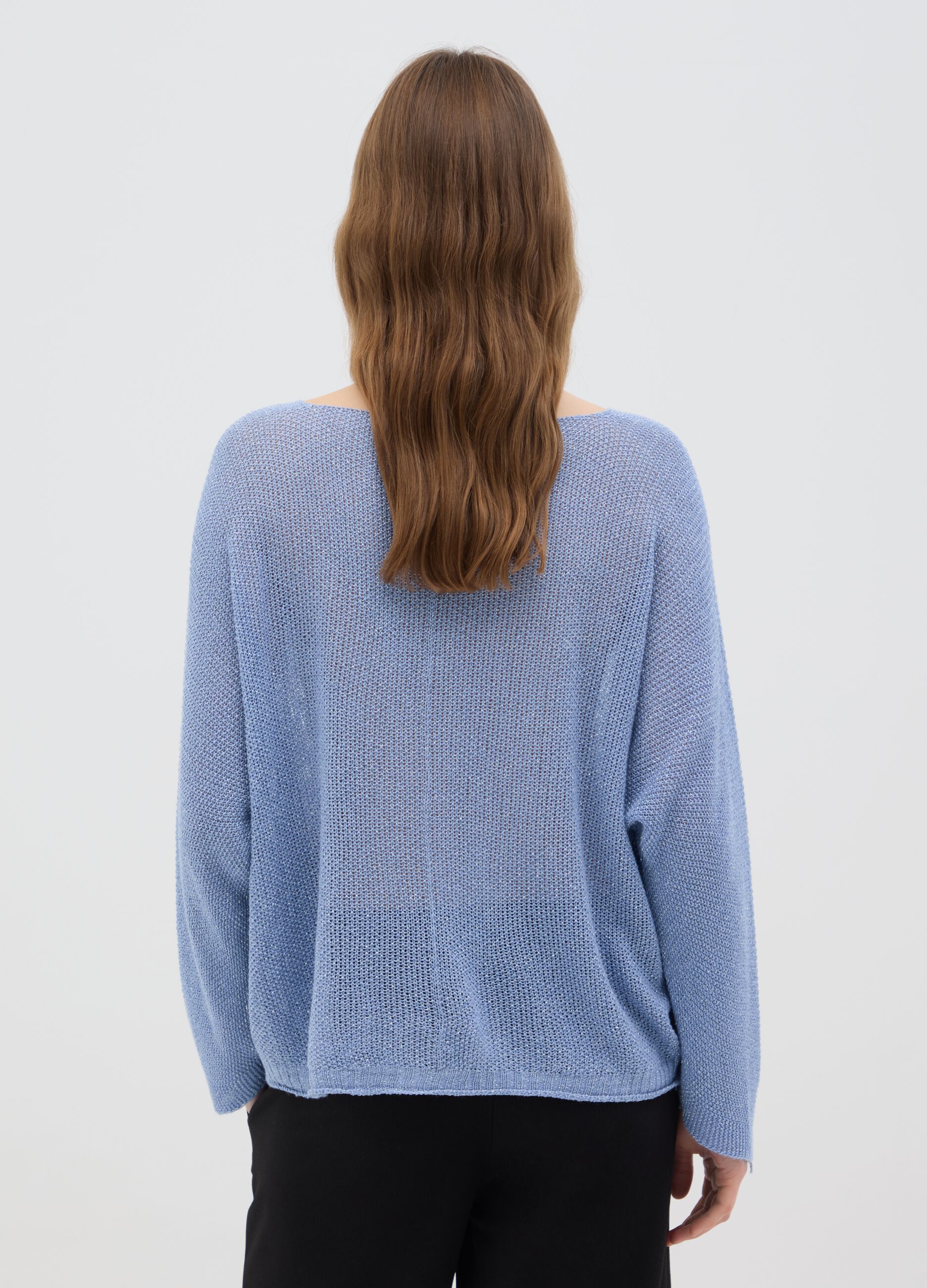 Blue Regular Fit Women's Jumper