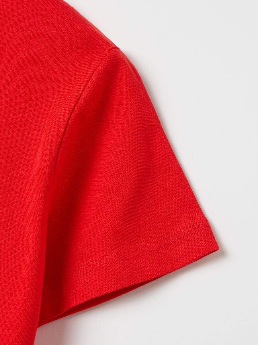 Solid colour T-shirt in organic cotton_2
