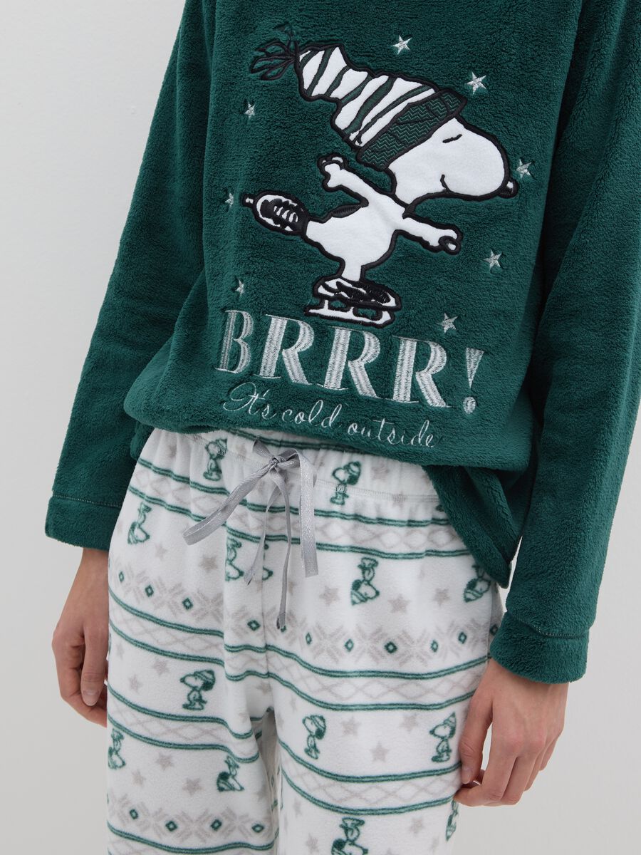 Multicolour regular fit pyjama with Snoopy print_3