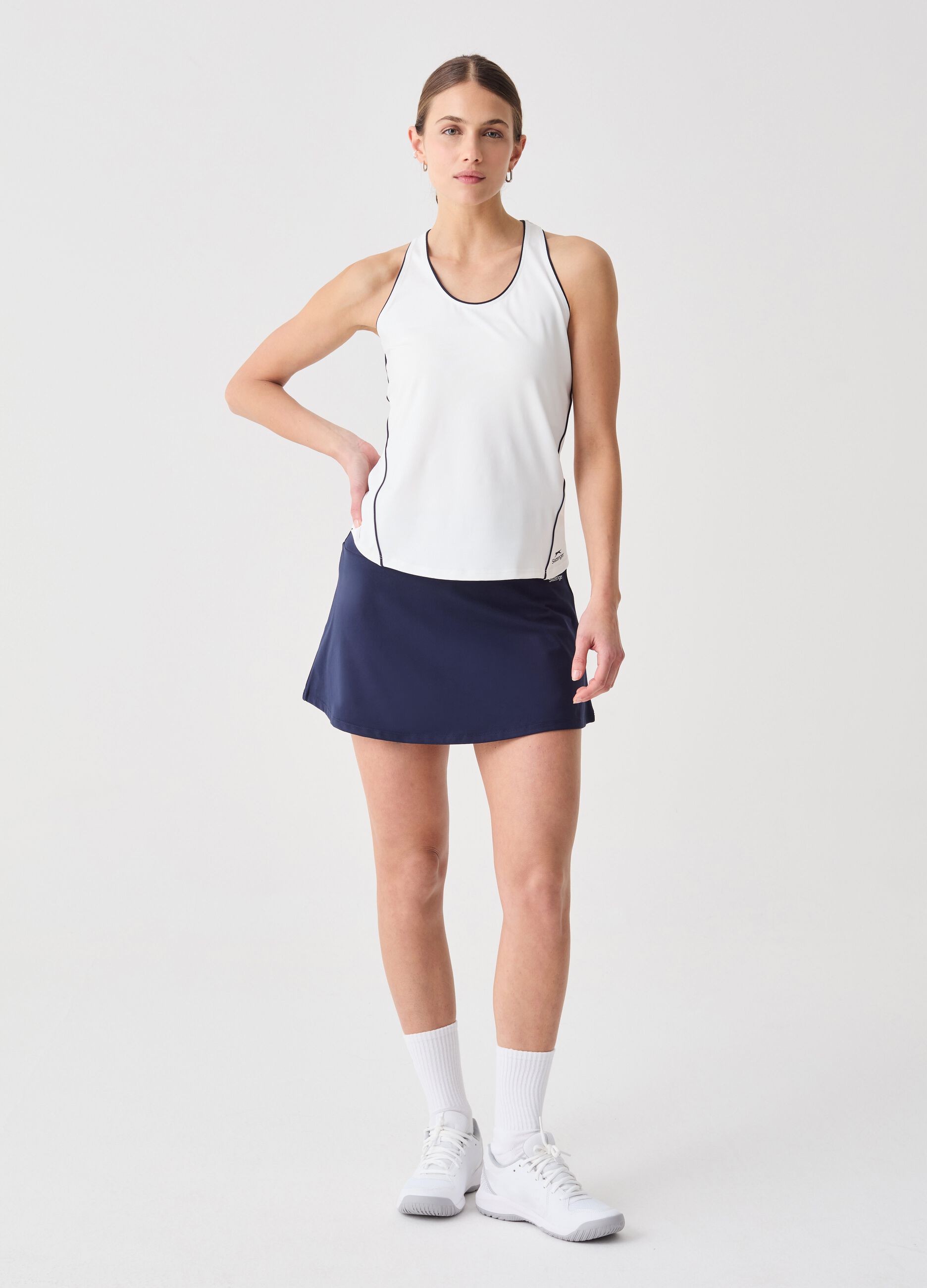 SLAZENGER blue sports skirt in stretch fabric
