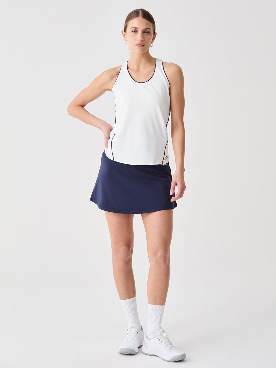 SLAZENGER blue sports skirt in stretch fabric_0